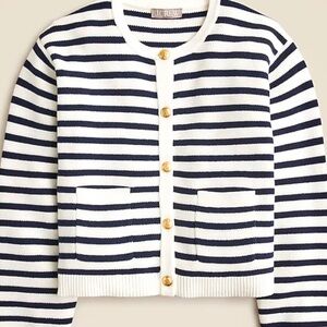 Jcrew Emilie sweater lady jacket in stripe
